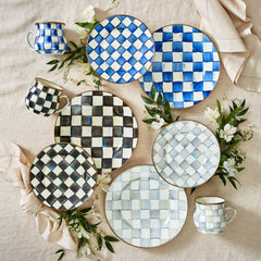 Luxury Dining - Courtly Check Enamel Dinner Plate