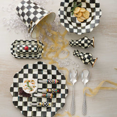 Courtly Check Enamel Butter Box
