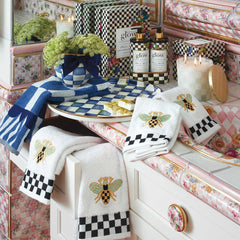 Royal Check Round Tray