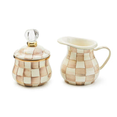 Mocha Check Little Creamer