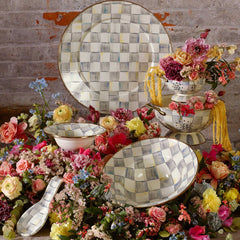 Sterling Check Enamel BREAKFAST BOWL