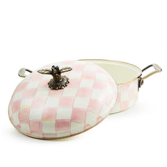 Rosy Check Enamel 5 Qt. Casserole