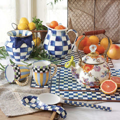 Royal Check Enamel Pitcher (2.84 liters)