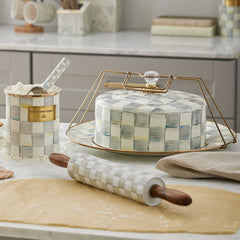 Sterling Check Cake Carrier