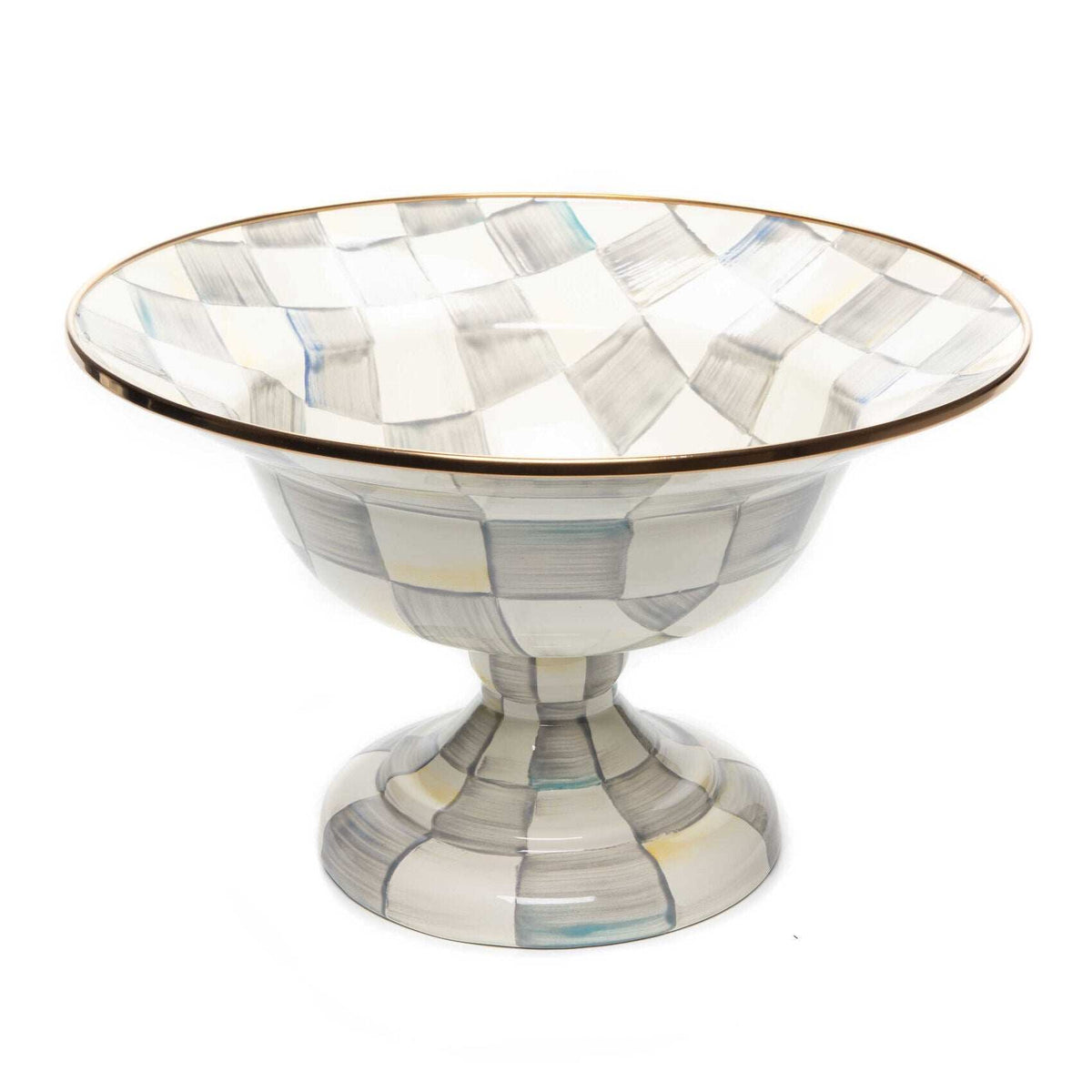 Sterling Check Large Compote