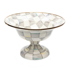 Sterling Check Large Compote