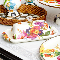 Flower Market Butter Box - White